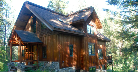 Welcome In Spring At This Mountain Cabin In Idaho With Hiking Trails Right Out The Front Door