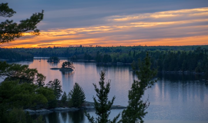 Sunset of Kabetogama Lake in Voyageurs National Park