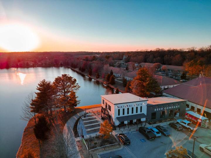 waterfront brewery in Arkansas