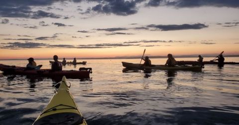 This Nighttime Harbor Float In Castine Harbor Belongs On Your Maine Bucket List