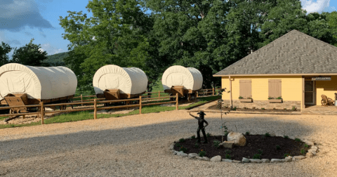 Channel Your Inner Pioneer When You Spend The Night At The Pony Express Creekside Cabin In Suches, Georgia