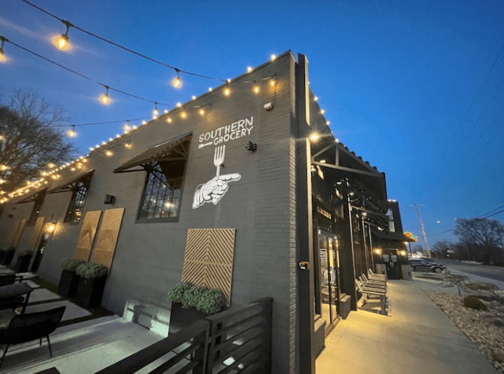 exterior of Southern Grocery in Northern Alabama, one of Sheffield's newest restaurants