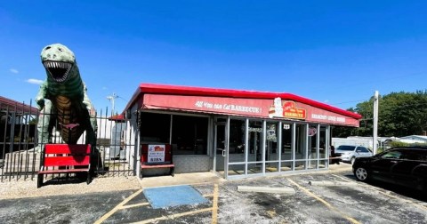 The Largest Tenderloins In Arkansas Require Two Buns At Sam's Olde Tyme Hamburgers & Barbecue