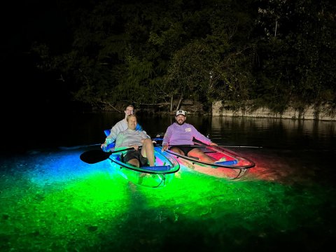 This Nighttime Kayak Lake Tour Belongs On Your Texas Bucket List