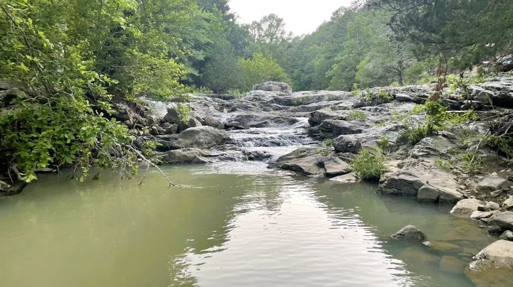 waterfall hike in Hartford